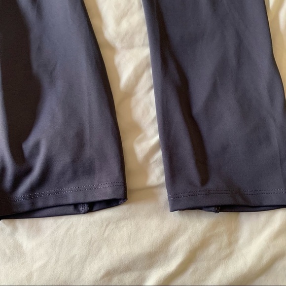 𝅺APANA Charcoal Gray Cropped Leggings With Calf Cutout Detail Size Small (907) - Picture 2 of 10